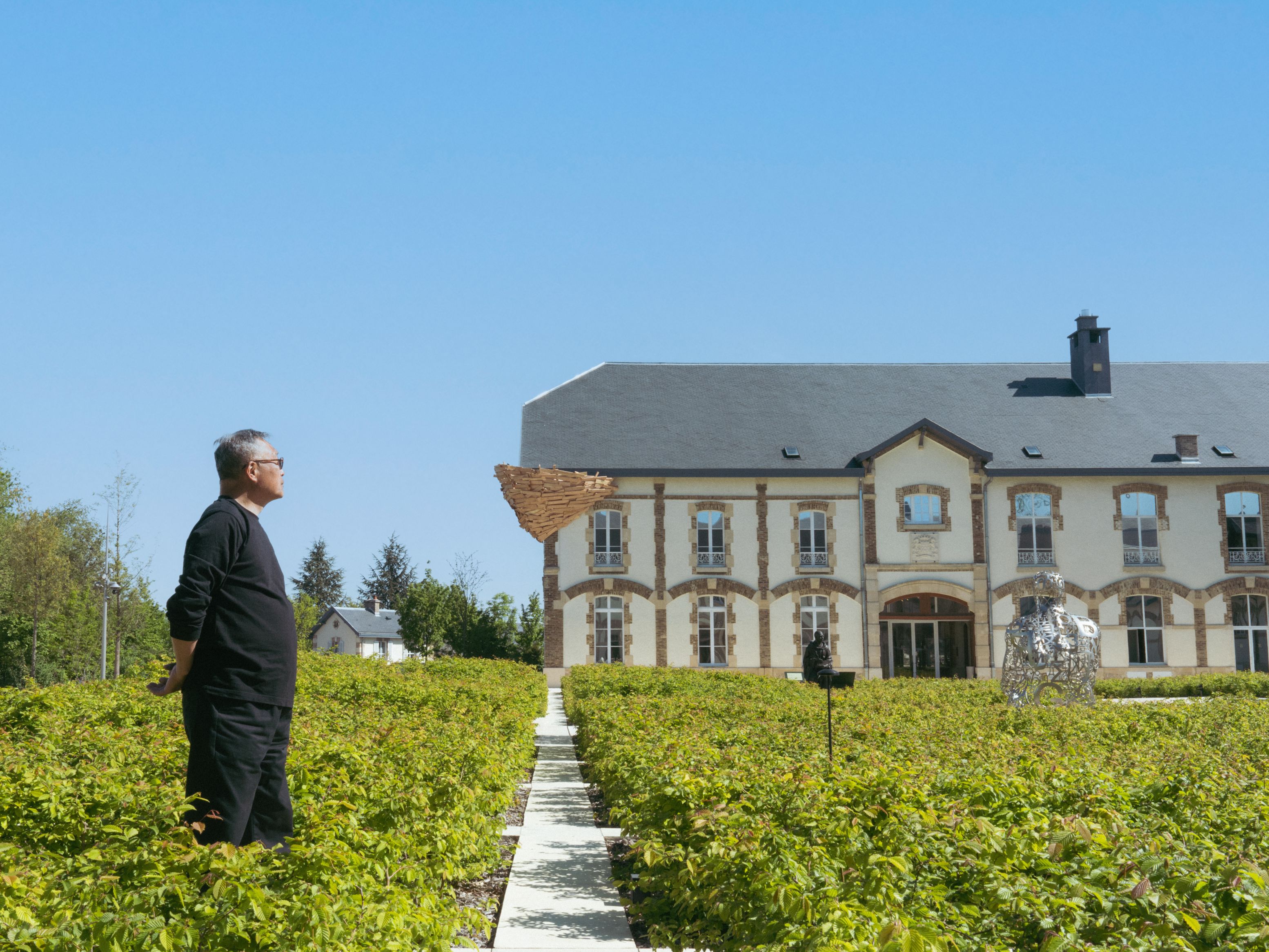 The exterior of a Champagne house.
