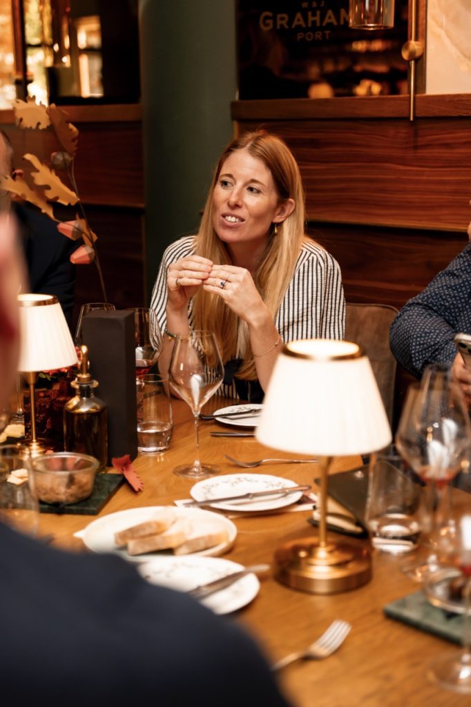 Charlotte Symington at the Graham's 80-Year-Old Tawny Port unveiling lunch.