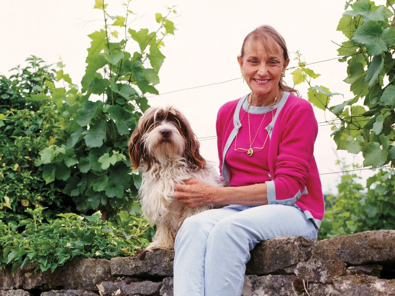 Lalou Bize-Leroy in her Vosne-Romanée vines