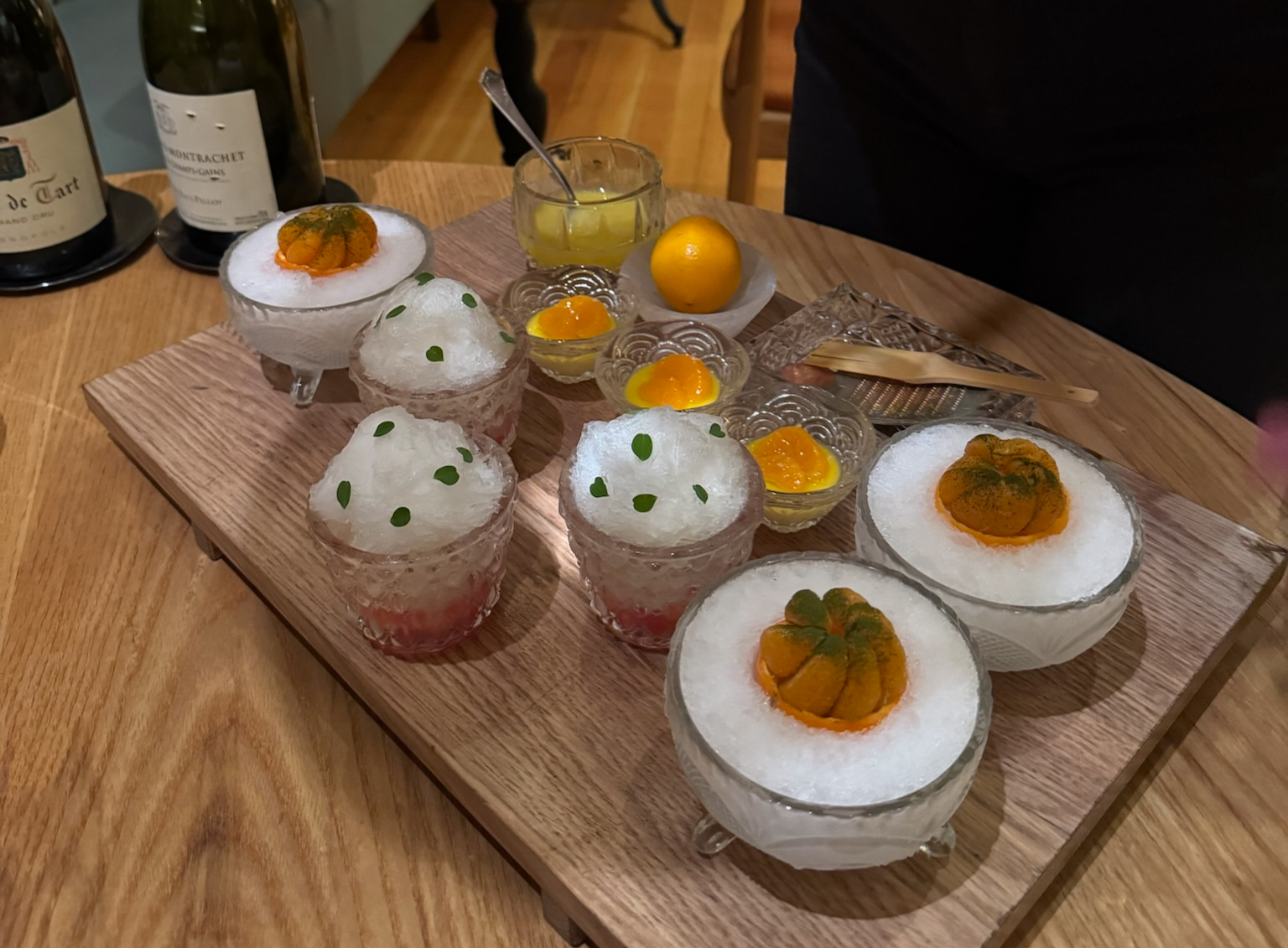 Winter Citrus Custard and Shaved Ice