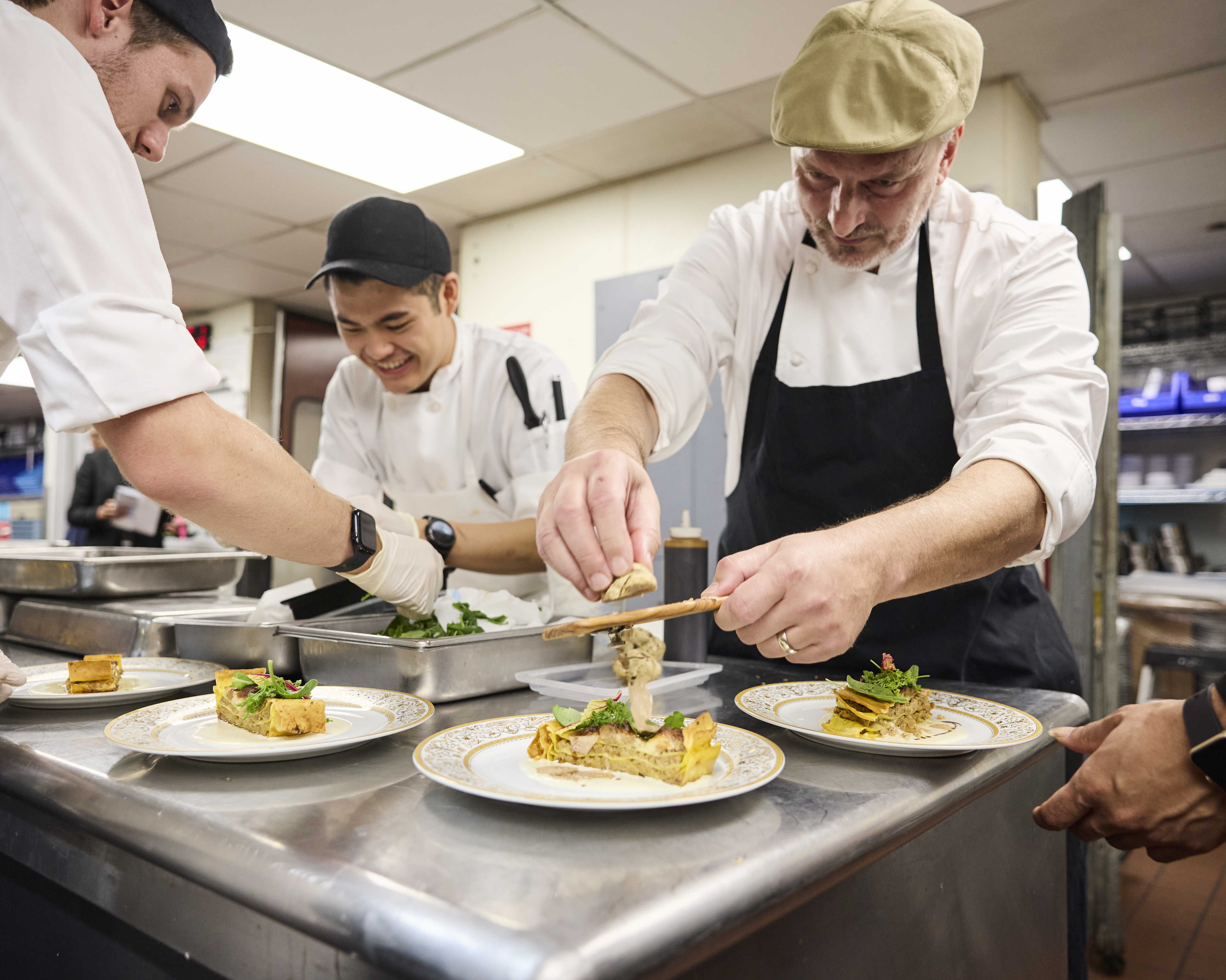Shaving white truffles on the next course at the La Fete Gala Dinner in 2024. Photo courtesy of @jamescfrench