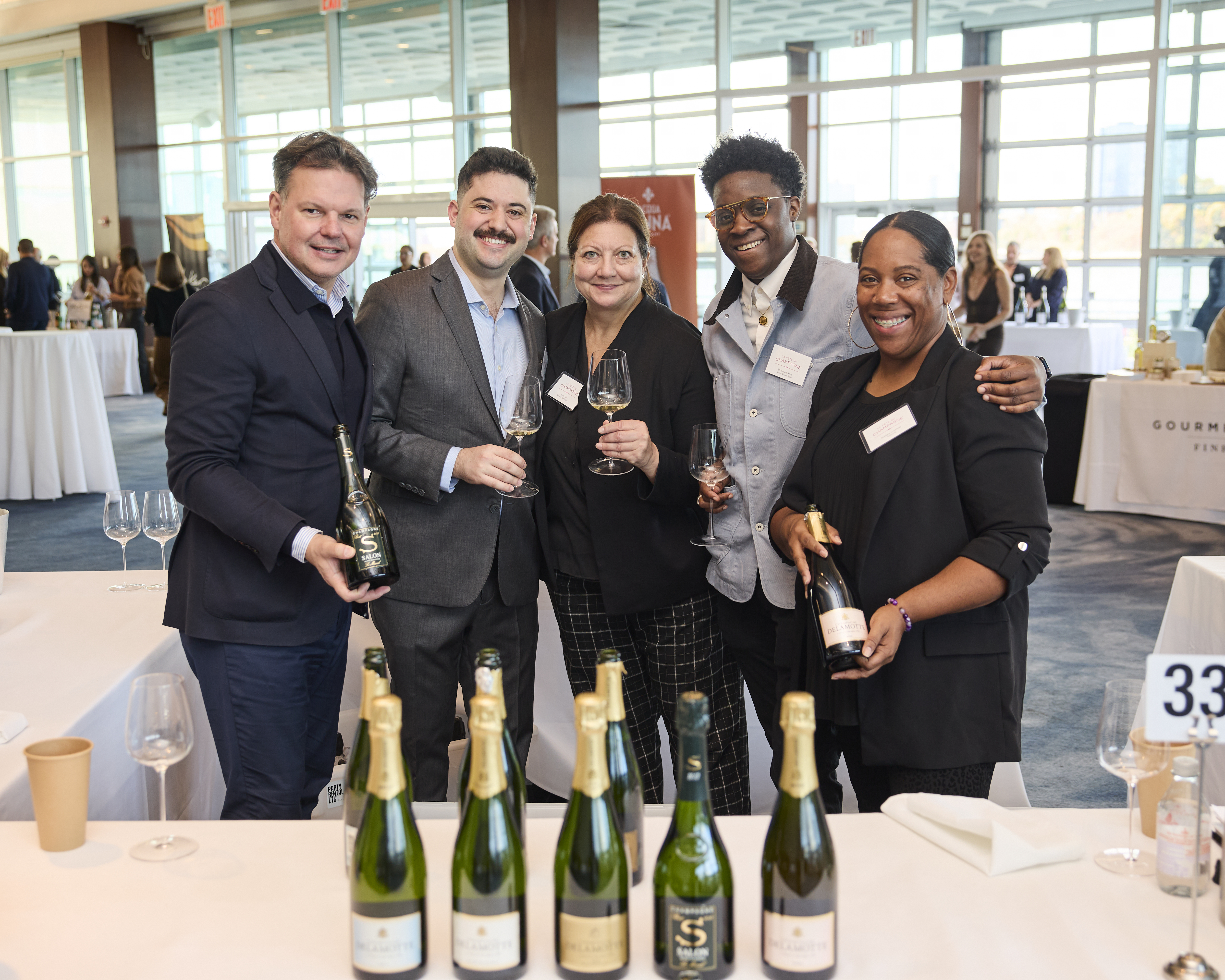 The Salon and Delamotte Lineup at La Fête 2024. Photo courtesy of @jamescfrench