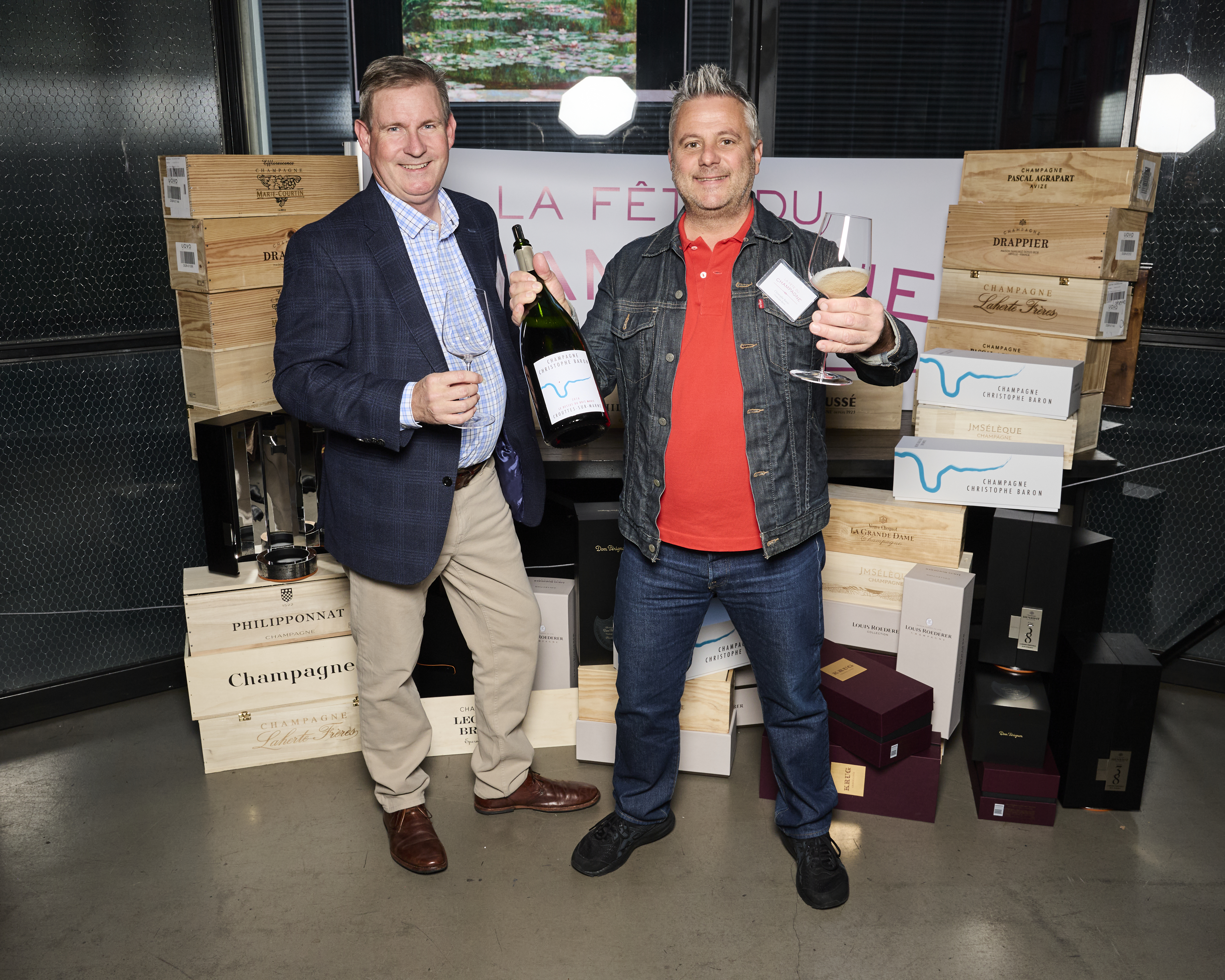 Cases of wine for The Grand Tasting of La Fête. Photo courtesy of @jamescfrench