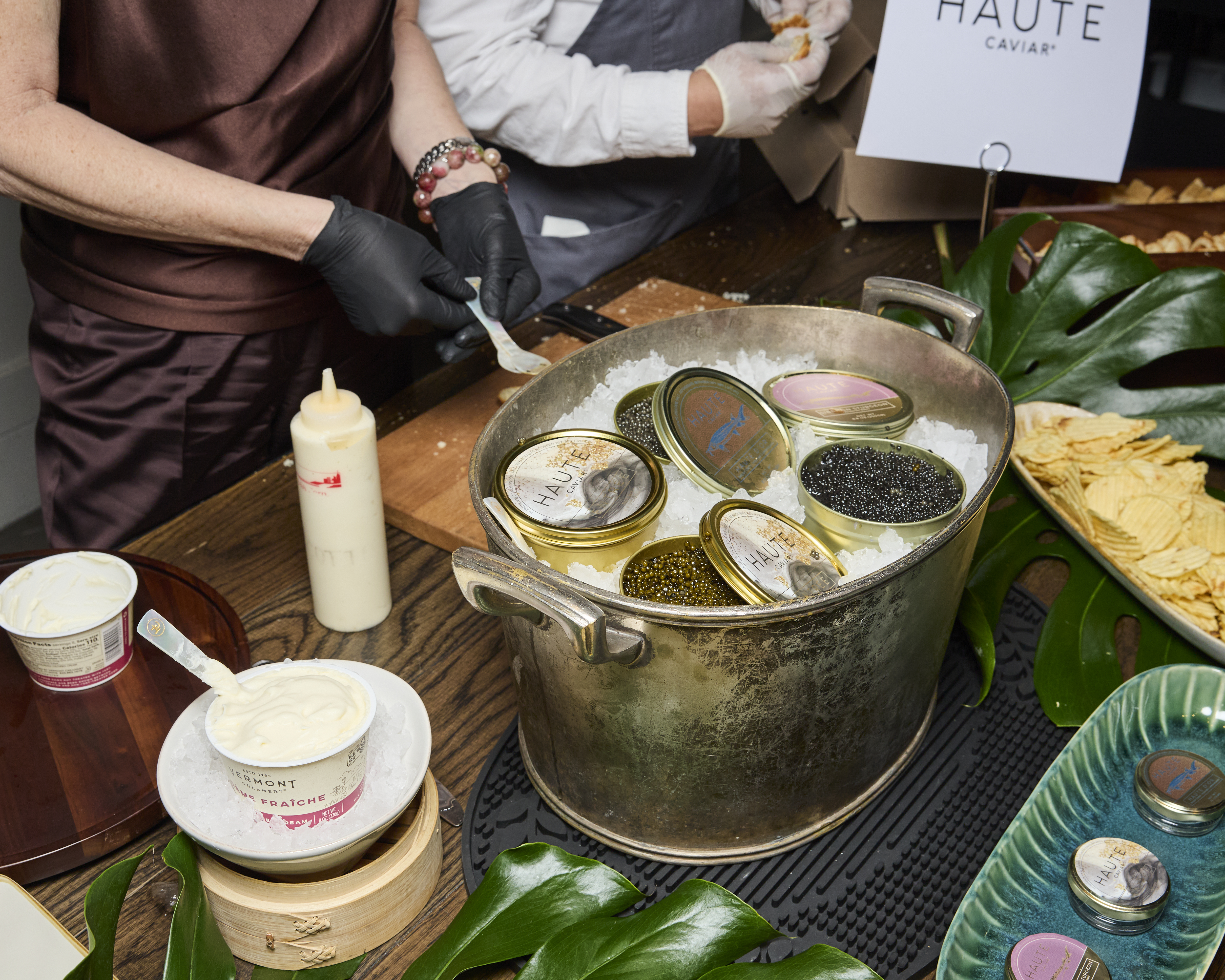 The Haute caviar station at Apero of La Fete 2024. Photo courtesy of @jamescfrench