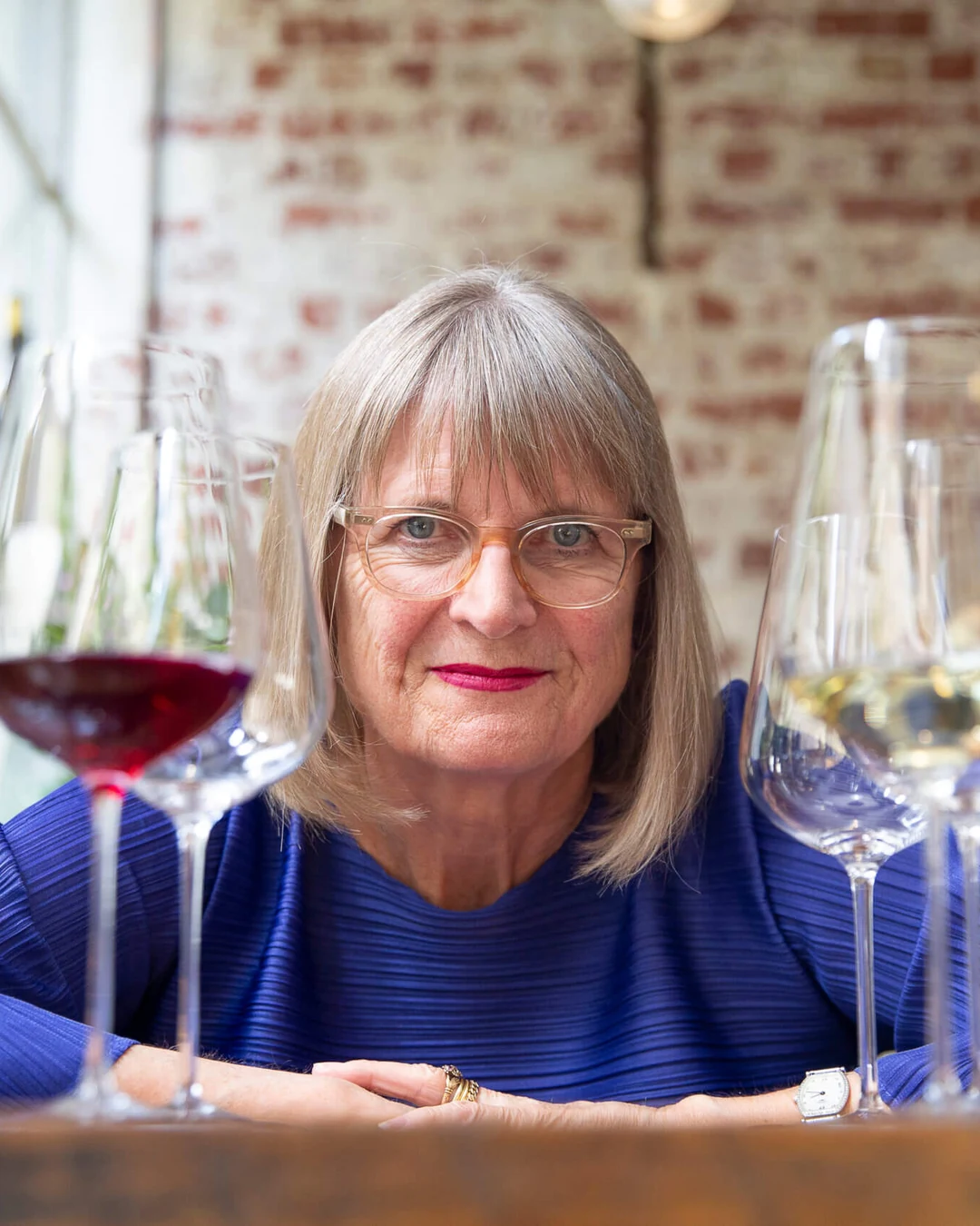 Portrait of Jancis Robinson OBE MW